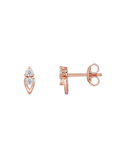 Georgini Heirloom Keepsake Earrings - Rose Gold | Mocha Australia