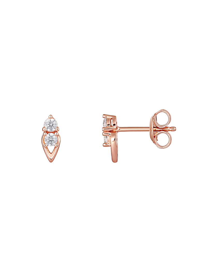 Georgini Heirloom Keepsake Earrings - Rose Gold | Mocha Australia