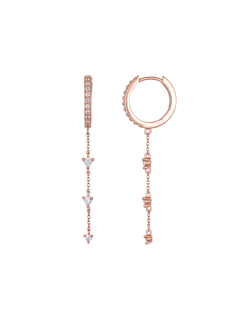 Georgini Heirloom Loved Earrings - Rose Gold | Mocha Australia