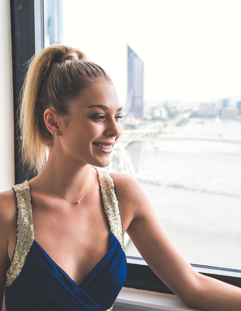 Georgini Aurora Glow Earrings - Gold | Mocha Australia
