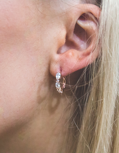 Georgini Aurora Glimmer Earrings - Rose Gold | Mocha Australia