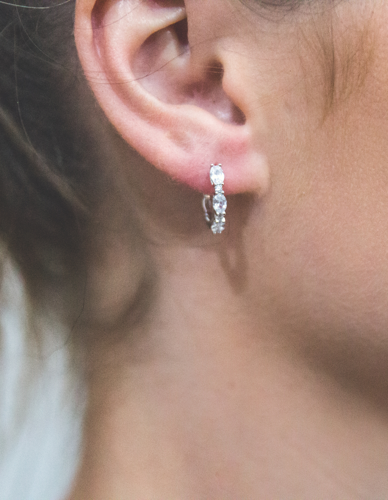 Georgini Aurora Glimmer Earrings - Silver | Mocha Australia