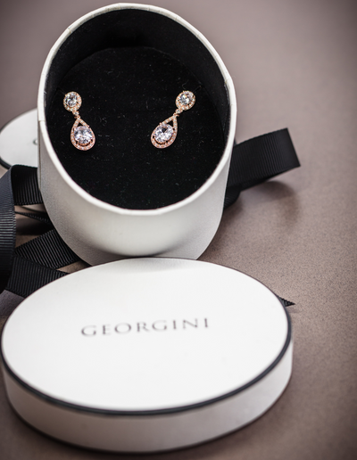 Georgini Aurora Radience Earrings - Rose Gold | Mocha Australia