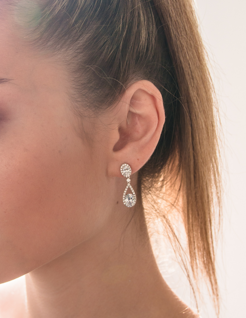 Georgini Aurora Radience Earrings - Silver | Mocha Australia