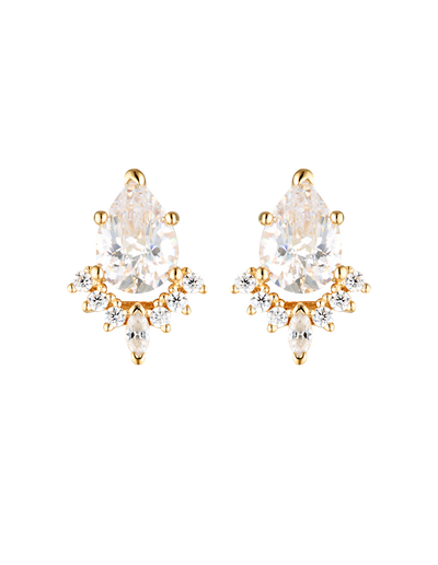 Georgini Iconic Bridal Penelope Earring - Gold | Mocha Australia