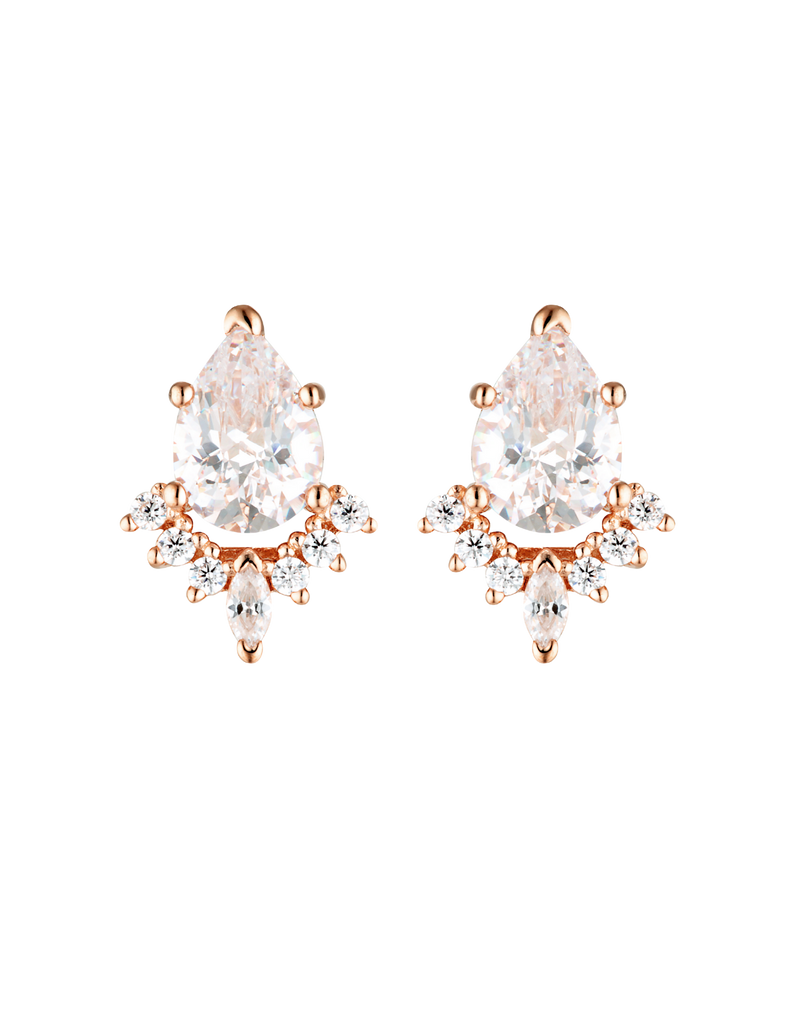 Georgini Iconic Bridal Penelope Earring - Rose Gold | Mocha Australia