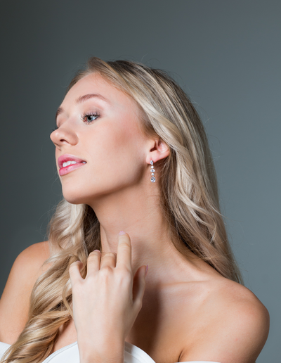 Georgini Iconic Bridal Christina Earrings - Rose Gold | Mocha Australia