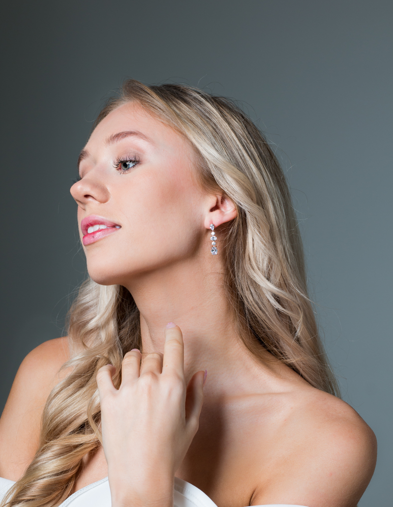 Georgini Iconic Bridal Christina Earrings - Rose Gold | Mocha Australia