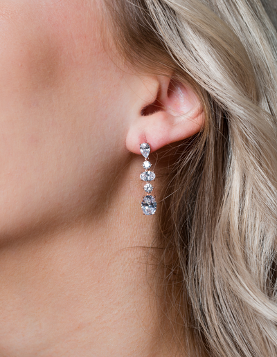 Georgini Iconic Bridal Christina Earrings - Rose Gold | Mocha Australia