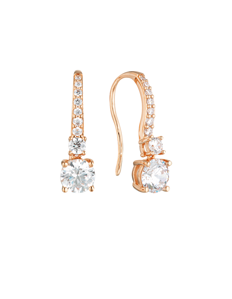 Georgini Iconic Bridal Daphne Earrings - Rose Gold | Mocha Australia