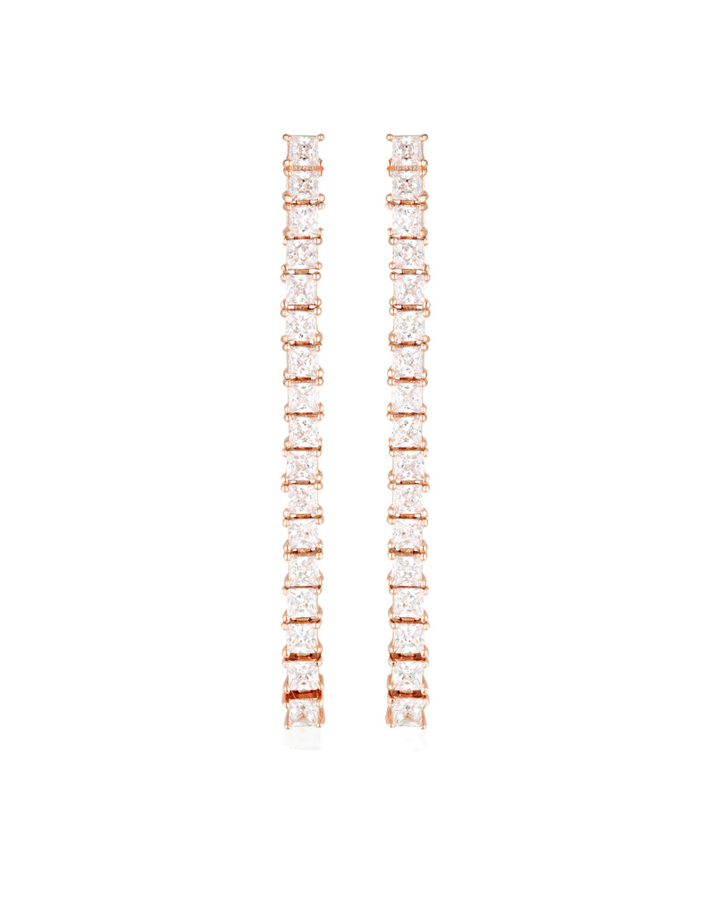 Georgini Iconic Bridal Vera Earrings - Rose Gold | Mocha Australia