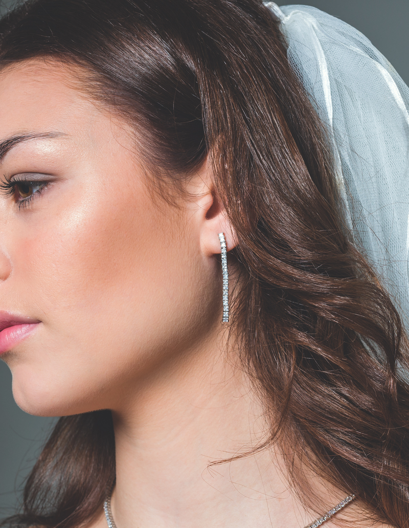 Georgini Iconic Bridal Vera Earrings - Silver | Mocha Australia