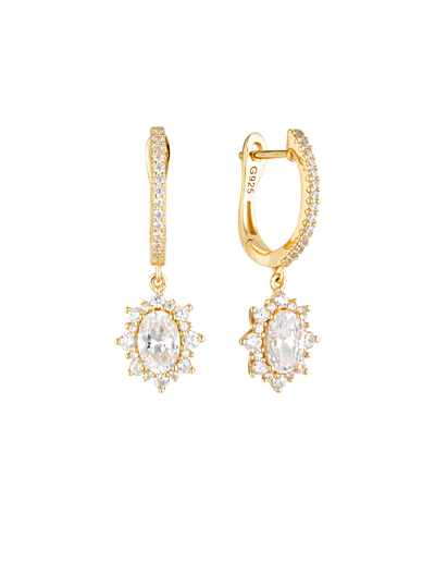 Georgini Iconic Bridal Eloise Earrings - Gold | Mocha Australia
