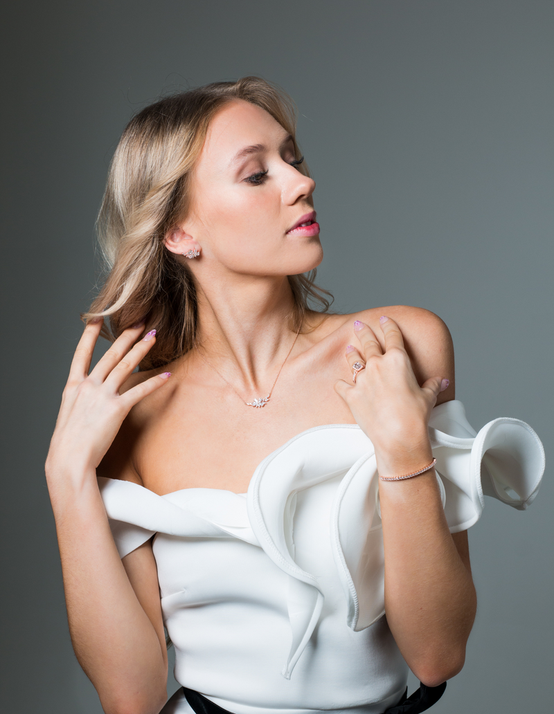 Georgini Iconic Bridal Hyacinth Earrings - Rose Gold | Mocha Australia