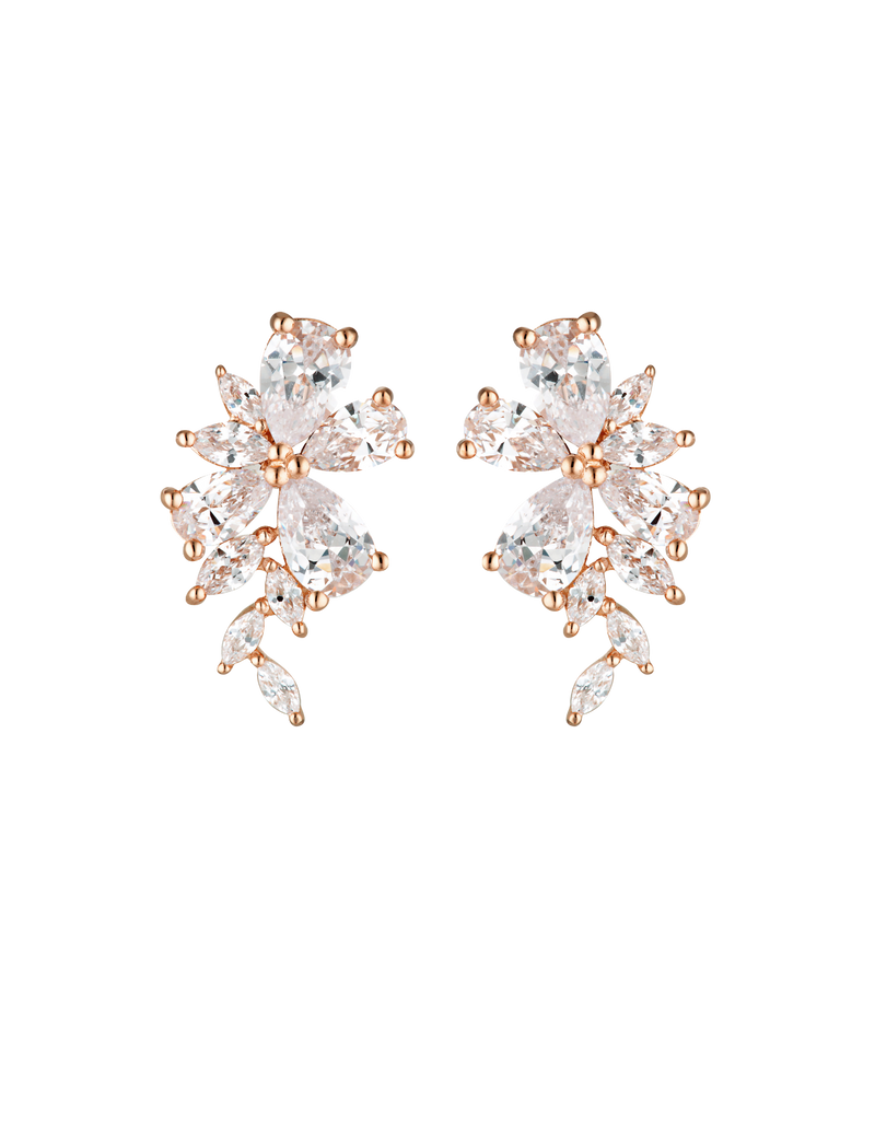 Georgini Iconic Bridal Hyacinth Earrings - Rose Gold | Mocha Australia