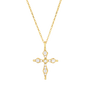 Georgini Bless Mini Cross Pendant w/ CZ - Gold