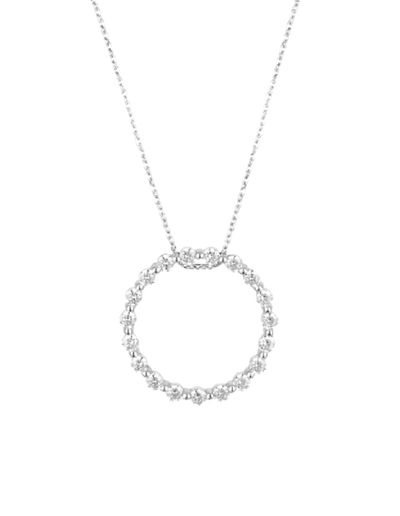 Georgini Circle Of Life Pendant w/ CZ - Silver | Mocha Australia