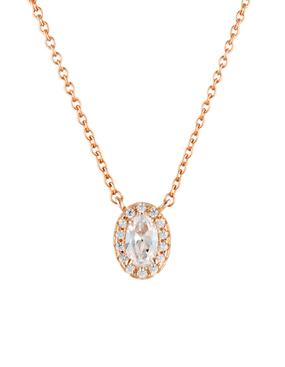 Georgini Aurora Glow Necklace - Rose Gold | Mocha Australia