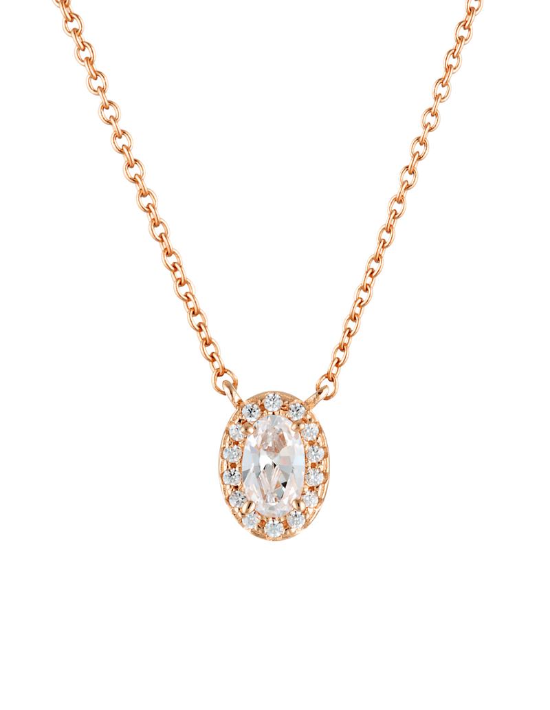 Georgini Aurora Glow Necklace - Rose Gold | Mocha Australia