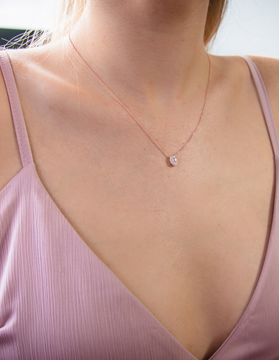 Georgini Aurora Glow Necklace - Rose Gold | Mocha Australia