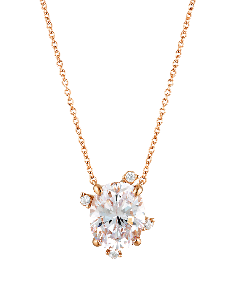 Georgini Aurora Southern Lights Pendant - Rose Gold | Mocha Australia