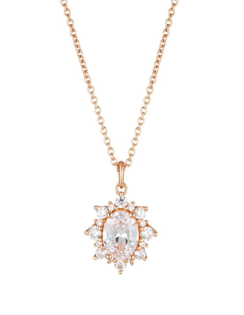 Georgini Iconic Bridal Eloise Pendant - Rose Gold | Mocha Australia