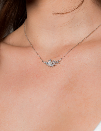 Georgini Iconic Bridal Hyacinth Necklace - Silver | Mocha Australia