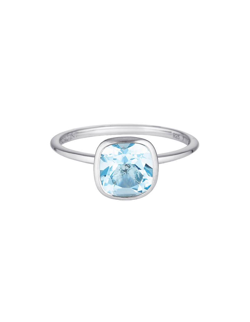 Georgini Doros Ring w/ Blue Topaz - Silver | Mocha Australia