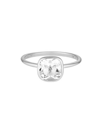 Georgini Doros Ring w/ White Topaz - Silver | Mocha Australia