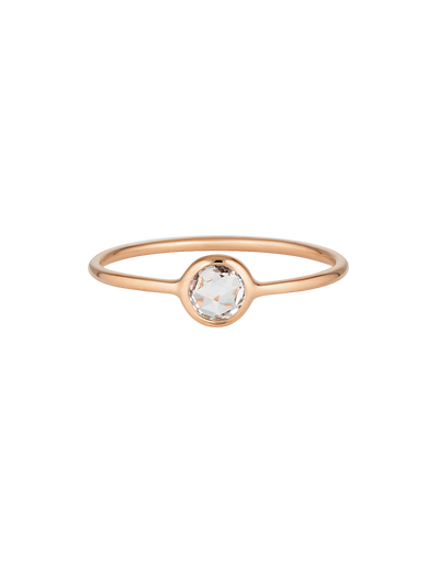 Georgini Eos Ring w/ Rose Quartz - Rose Gold | Mocha Australia