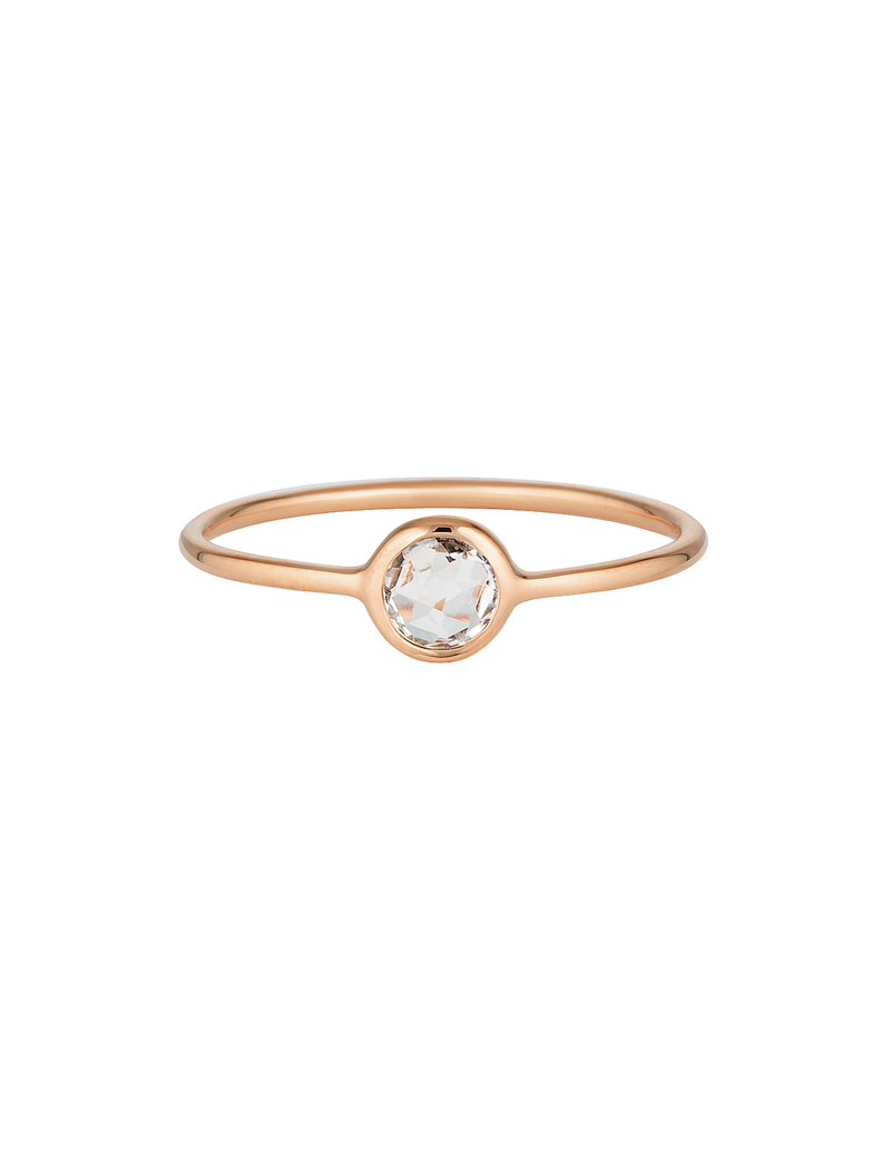 Georgini Eos Ring w/ Rose Quartz - Rose Gold | Mocha Australia