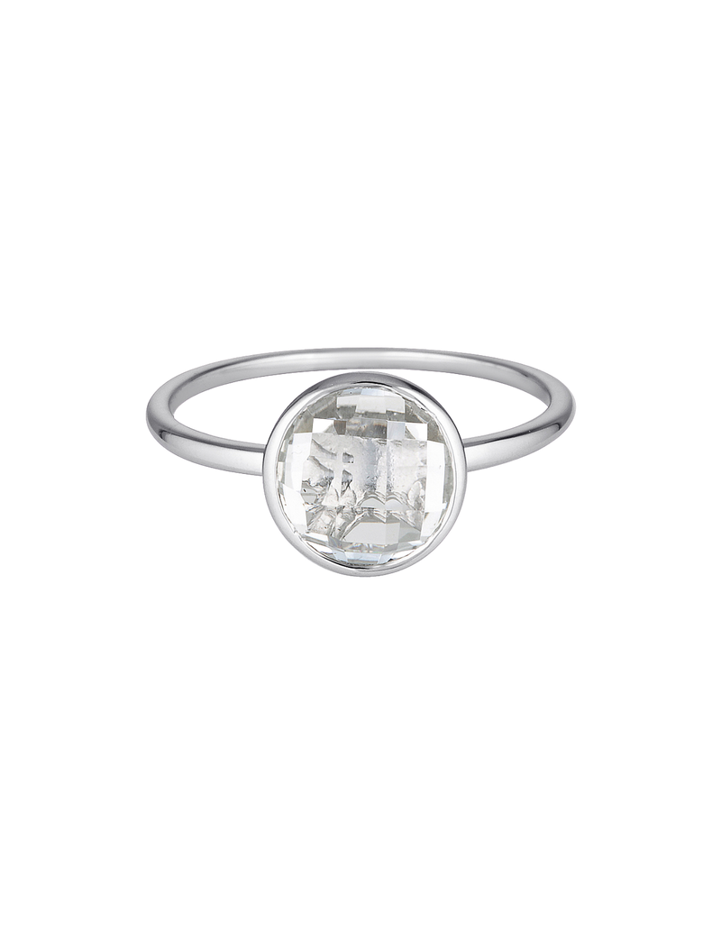 Georgini Rodos Ring w/ White Topaz - Silver | Mocha Australia