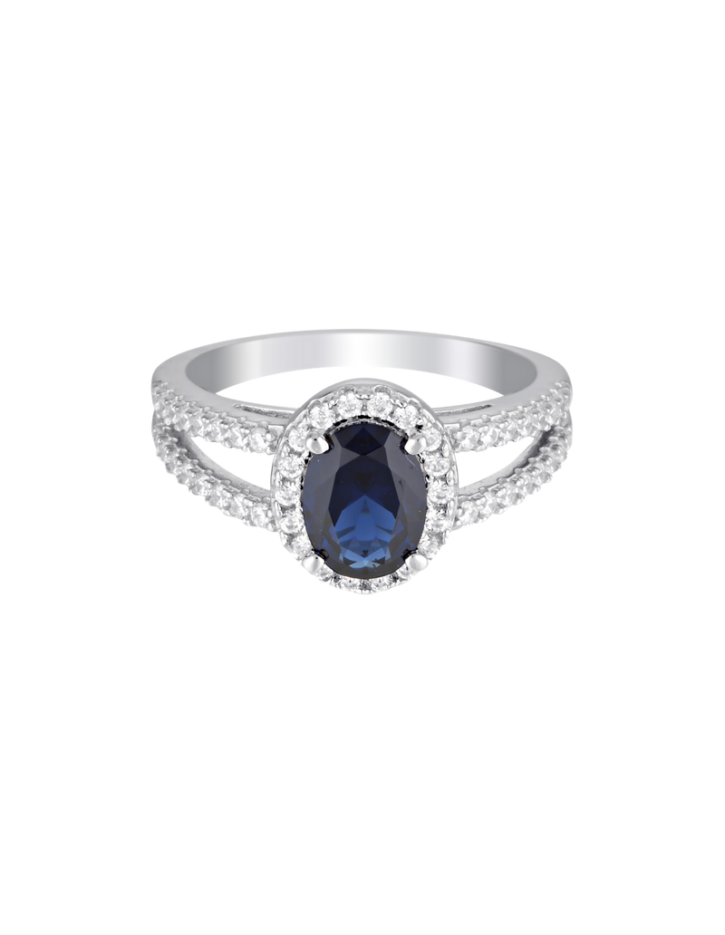 Georgini Aurora Glory Ring - Silver/ Sapphire | Mocha Australia