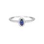 Georgini Aurora Glow Ring - Silver/Sapphire