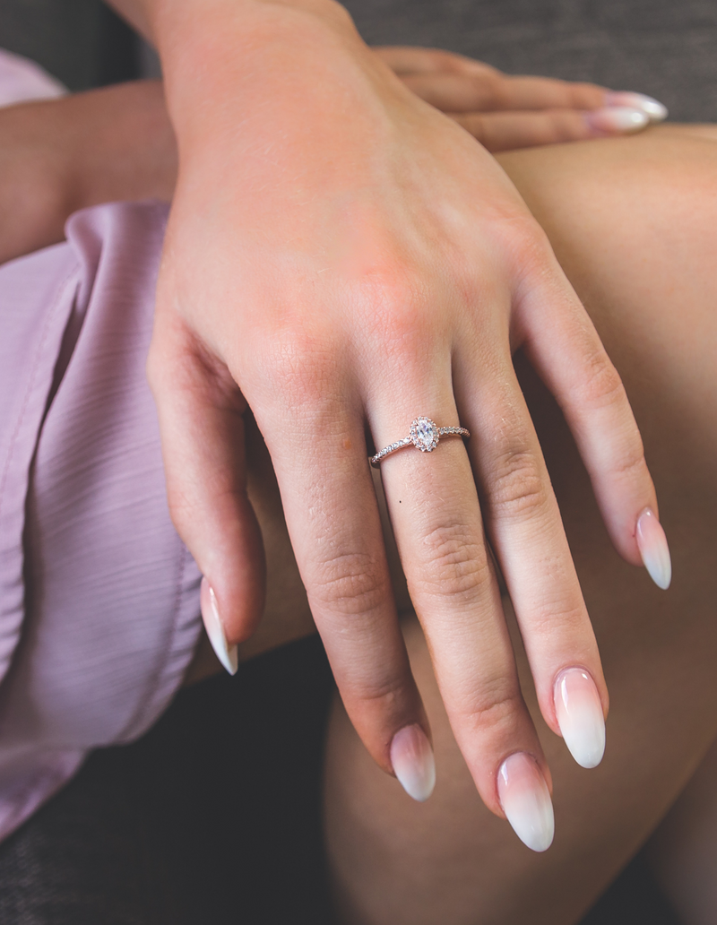 Georgini Aurora Glow Ring - Rose Gold | Mocha Australia