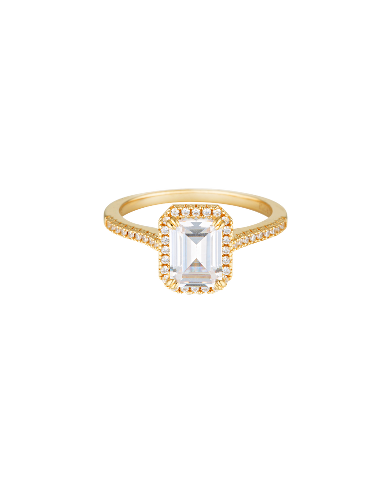 Georgini Iconic Bridal Violet Ring - Gold | Mocha Australia