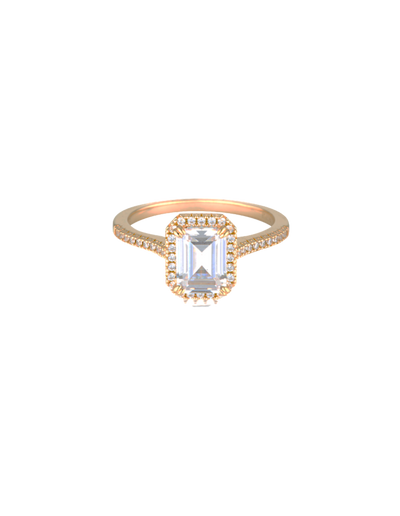 Georgini Iconic Bridal Violet Ring - Rose Gold | Mocha Australia