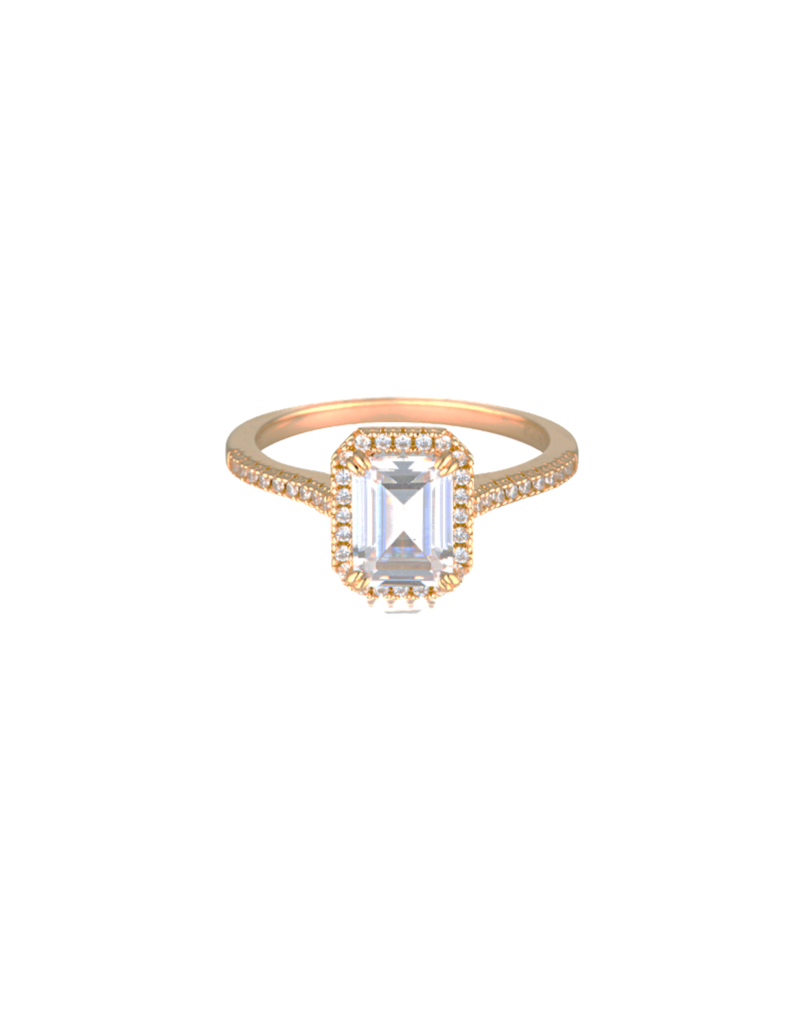 Georgini Iconic Bridal Violet Ring - Rose Gold | Mocha Australia