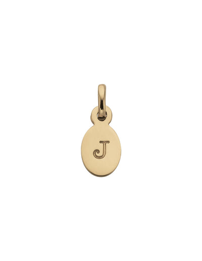 Kirstin Ash Initial Charm w/ 18K Gold Vermeil - J | Mocha Australia