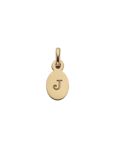 Kirstin Ash Initial Charm w/ 18K Gold Vermeil - J | Mocha Australia