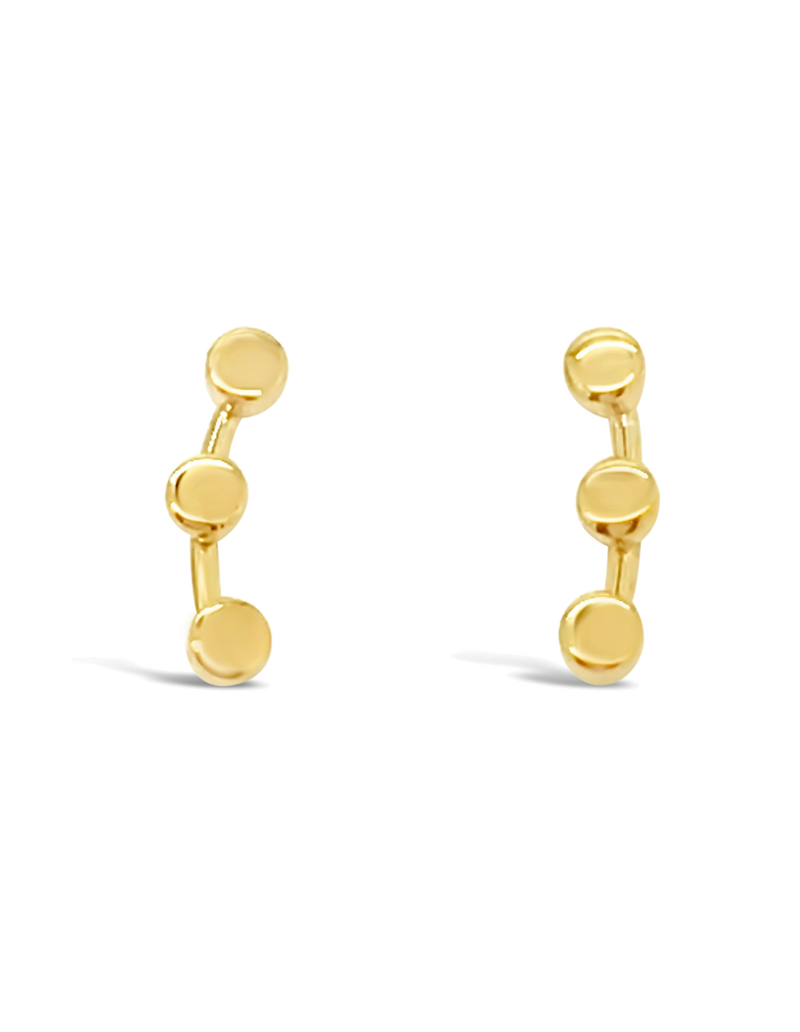 Ichu Tiny Triple Circle Ear Cuffs - Gold | Mocha Australia