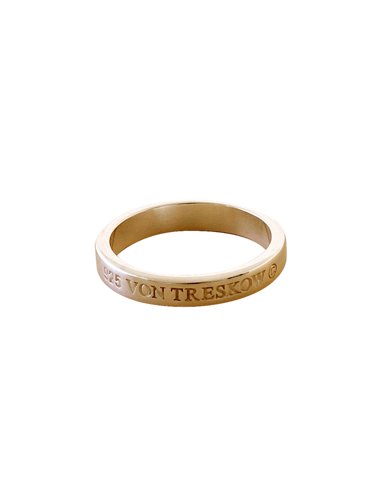 Von Treskow Enscribed VT Ring - Gold | Mocha Australia