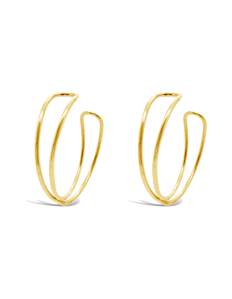 Ichu Intertwined Hoops Earrings - Gold | Mocha Australia