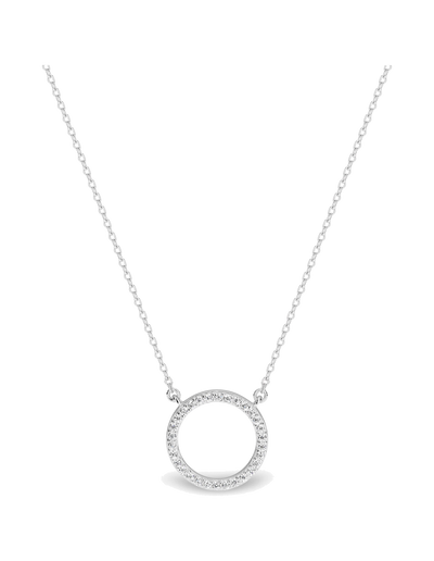 Georgini Ara Rhodium Pendant w/ CZ - Silver | Mocha Australia