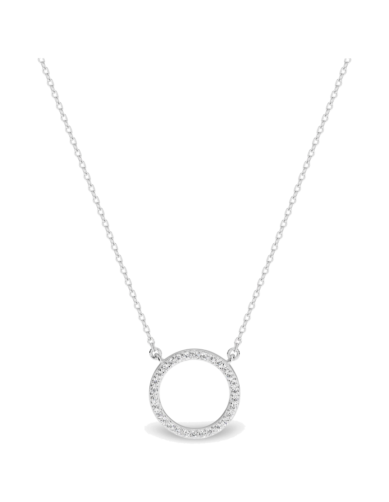 Georgini Ara Rhodium Pendant w/ CZ - Silver | Mocha Australia