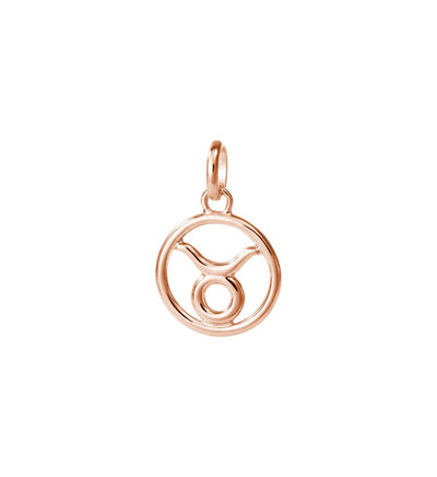 Kirstin Ash Zodiac Charm w/ 18K Rose Gold Vermeil - Taurus | Mocha Australia