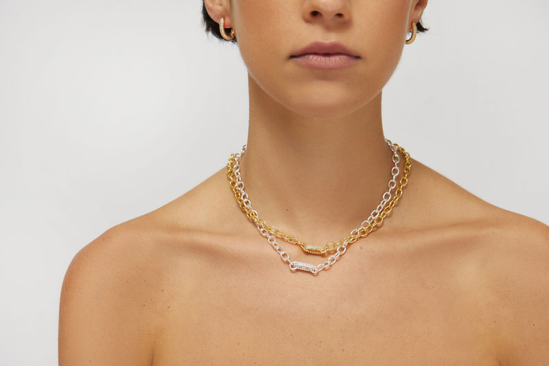 Zahar Montana Necklace - Silver | Mocha Australia