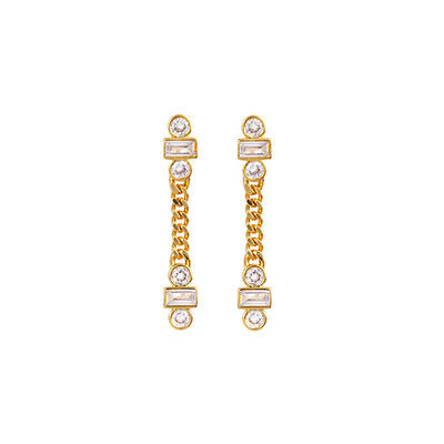 Zahar Athena Earrings- Gold | Mocha Australia