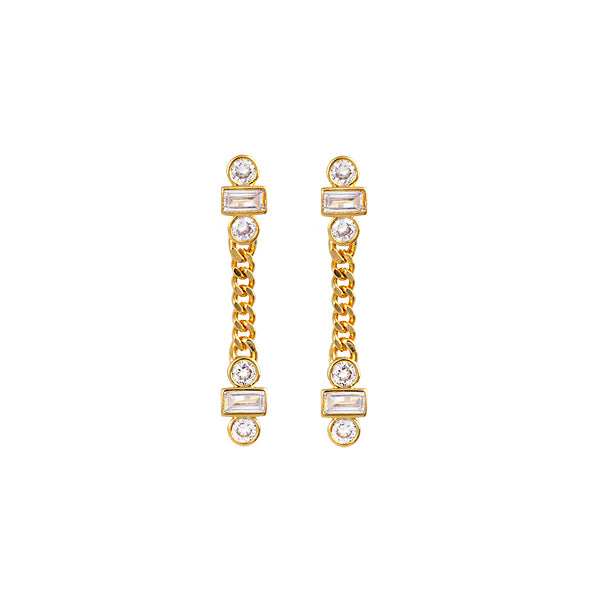 Zahar Athena Earrings- Gold | Mocha Australia