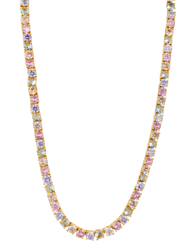 Zahar Fiona Necklace - Gold/Multi | Mocha Australia